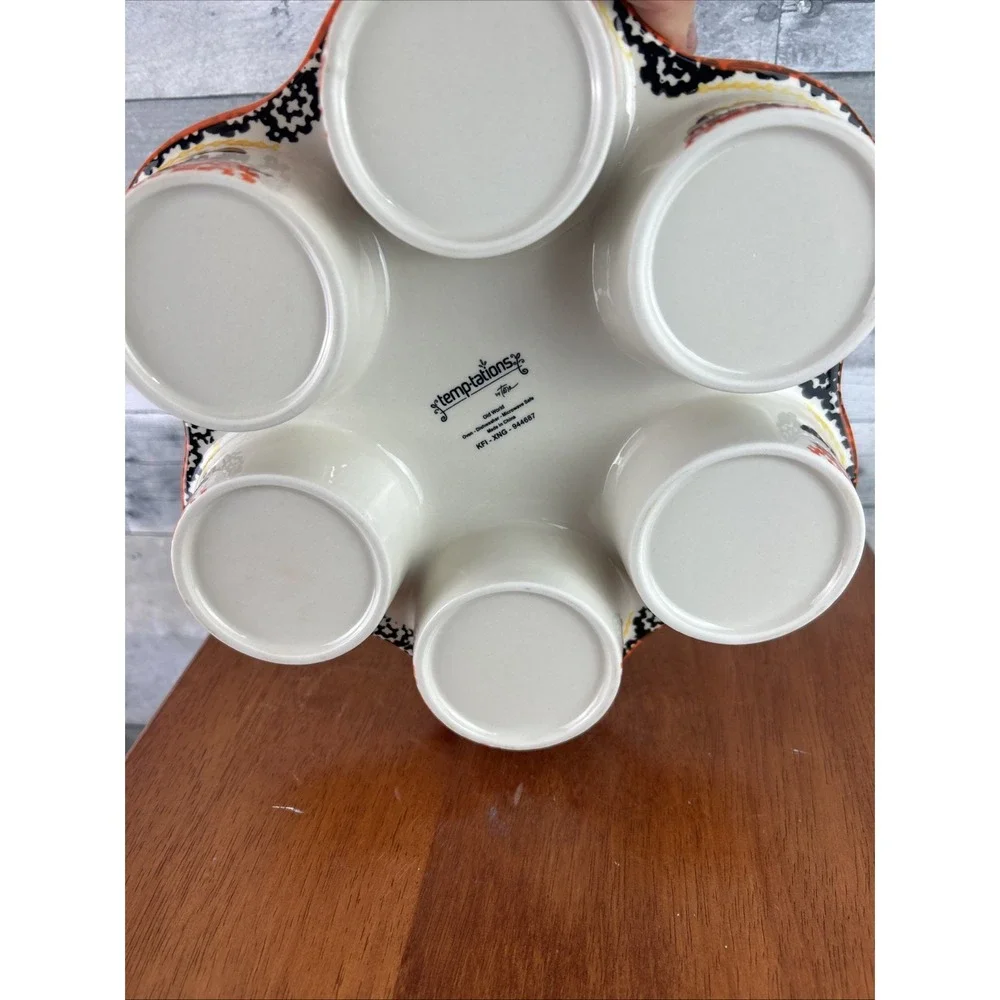 Temptations Halloween Boofetti 6 SLOT CUPCAKE tray muffin dish-bats spider web